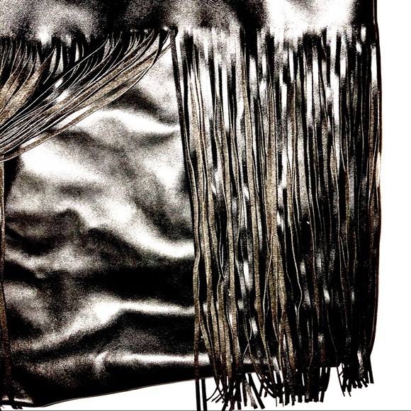 VICTORIA SECRET DRAWSTRING FRINGE BAG - Picture 4 of 6